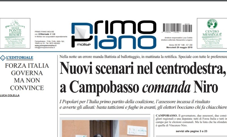 Elezioni comunali di Campobasso, i "Popolari per l’Italia" primo partito della coalizione.